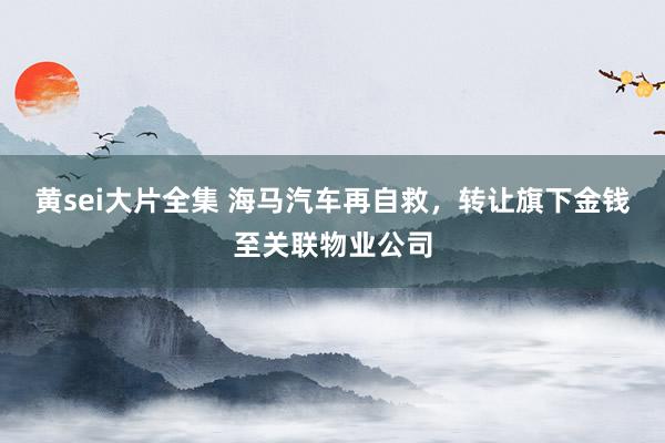 黄sei大片全集 海马汽车再自救，转让旗下金钱至关联物业公司