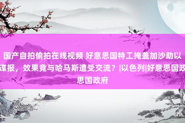 国产自拍偷拍在线视频 好意思国特工掩盖加沙助以军谍报，效果竟与哈马斯遭受交流？|以色列|好意思国政府