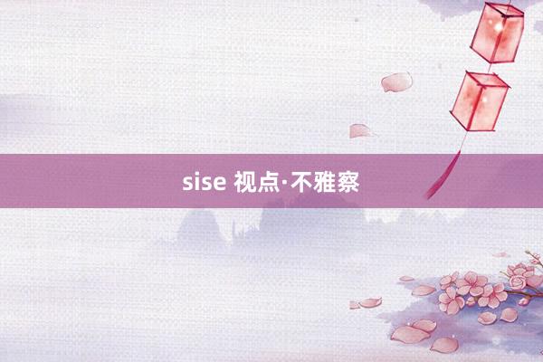 sise 视点·不雅察